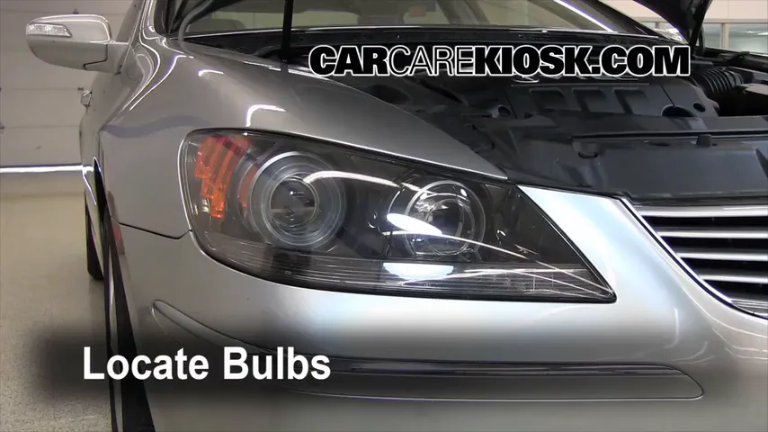 2008 Acura RL 3.5L V6 Lights Headlight (replace bulb)